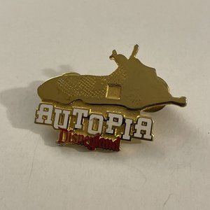 Disney Autopia  Disneyland Pinback Pin PB34J